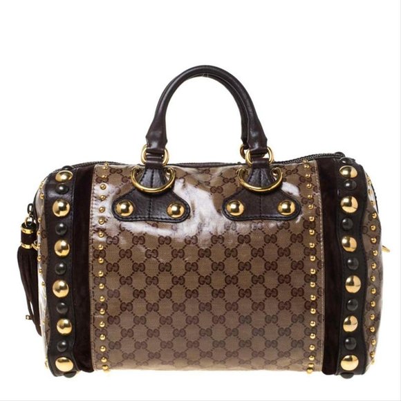 GUCCI BOSTON INDY BABOUSKA GG CRYSTAL  BAG - Picture 4 of 12